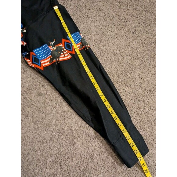 Cumberland Outfitters USA Patriotic Rodeo Western Snap Button Shirt Men's 2XL - Picture 8 of 8